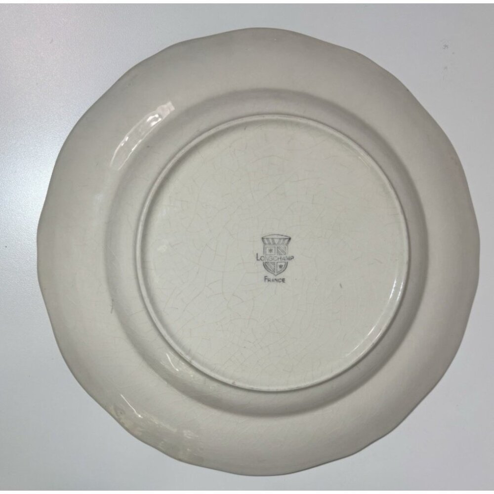 Vintage Brittany by Longchamp Dinner Plate Man Woman Couple France 10" - Picture 4 of 5